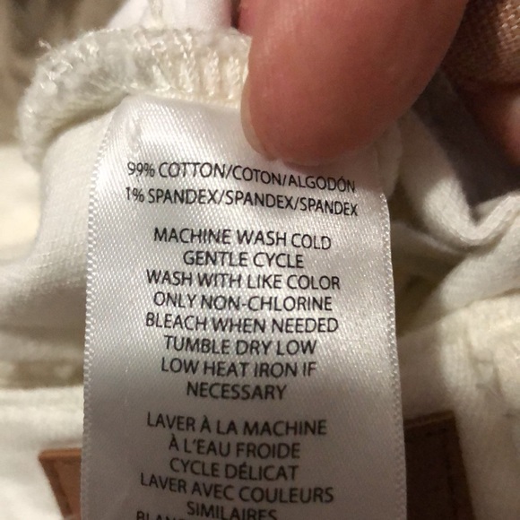 CK High Rise Straight-Sz 26-Cotton-White-Cut Distressed Cuffs - Picture 11 of 16